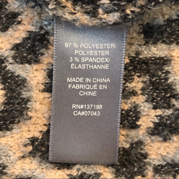 Marled grey leopard print cardigan - Picture 6 of 7